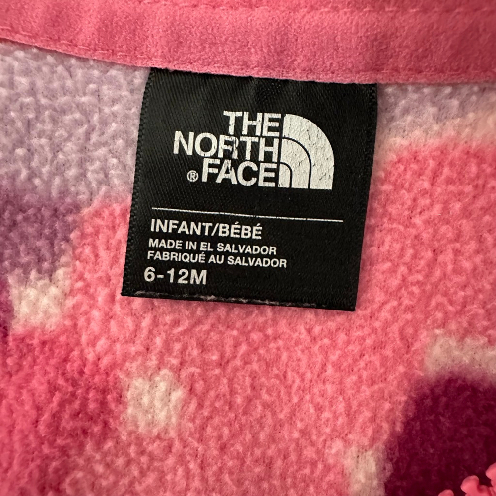 Girls The North Face Fleece Jacket 6-12M Pink Full Zip - Picture 9 of 9